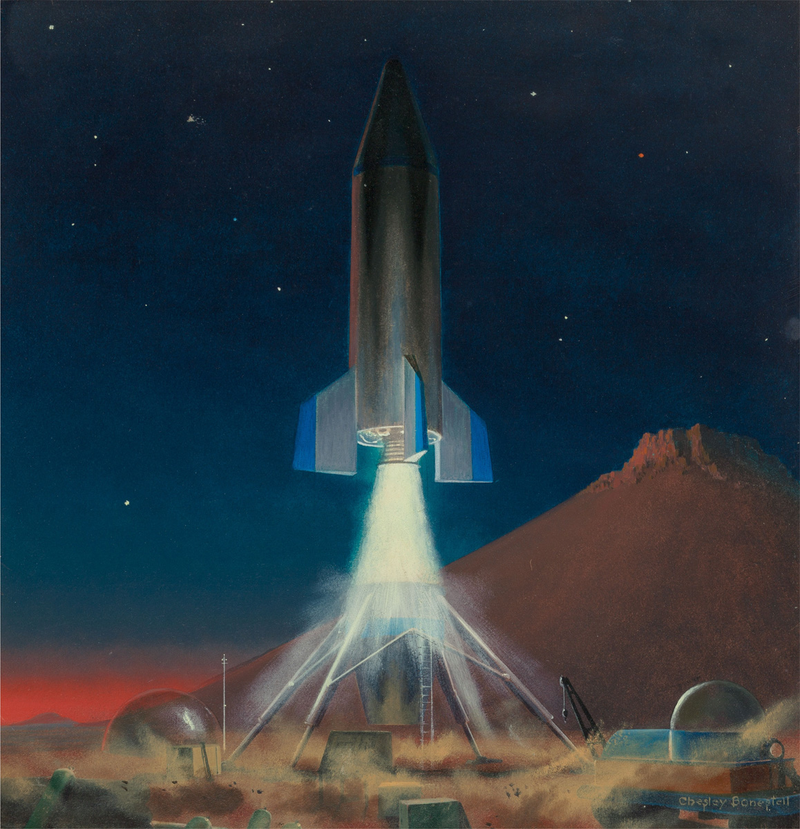 Illustration for article titled The Beautiful Art That Helped Inspire Space Travel